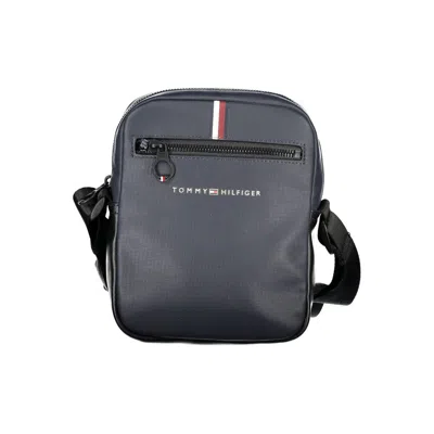 Tommy Hilfiger Blue Polyethylene Shoulder Bag In Black