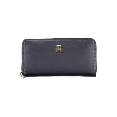Tommy Hilfiger Blue Polyethylene Wallet In Black