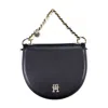 Tommy Hilfiger Blue Polyethylene Women Handbag In Black