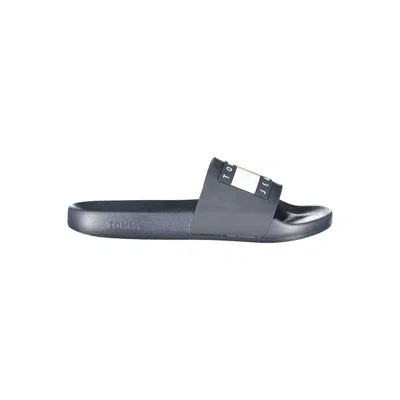 Tommy Hilfiger Blue Polyurethane Men's Slipper In Animal Print