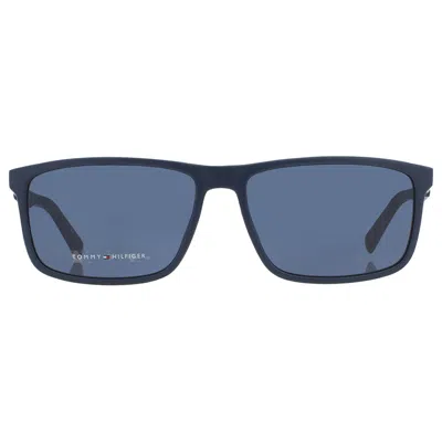 Tommy Hilfiger Blue Rectangular Men's Sunglasses Th 1675/s 0ipq/ku 59