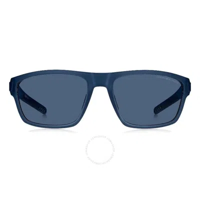 Tommy Hilfiger Blue Rectangular Men's Sunglasses Th 1978/s 0fll/ku 60