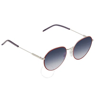 Tommy Hilfiger Blue Round Unisex Sunglasses Th 1711/s 0kwx/08 54
