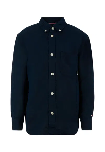 Tommy Hilfiger Kids' Blue Shirt For Boy With Flag