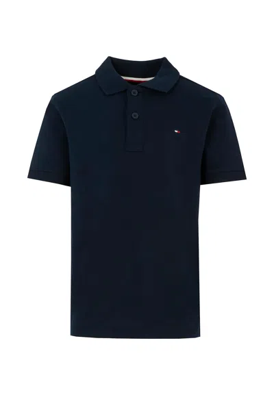 Tommy Hilfiger Kids' Blue Shirt For Boy With Flag