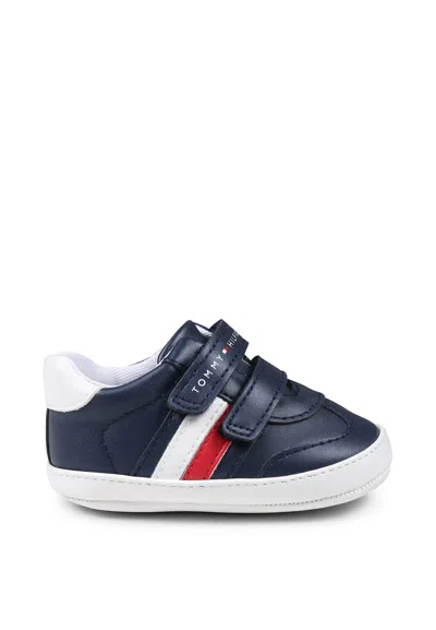 Tommy Hilfiger Kids' Blue Sneakers For Baby Boy With Logo