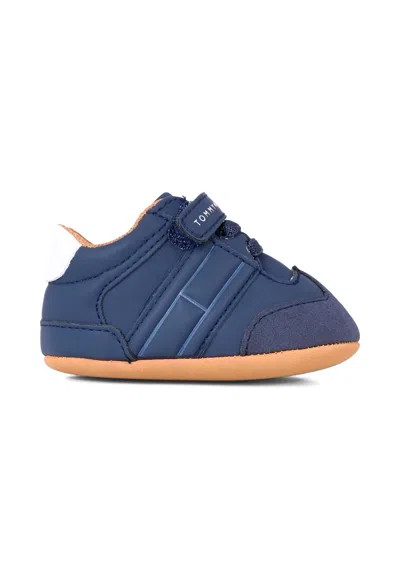 Tommy Hilfiger Kids' Blue Sneakers For Baby Boy With Logo