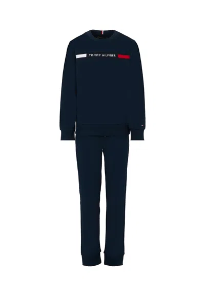 Tommy Hilfiger Kids' Blue Suit For Boy With Logo