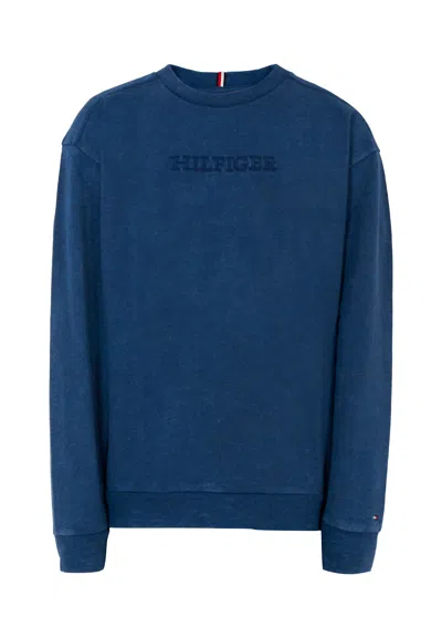 Tommy Hilfiger Kids' Blue Sweatshirt For Boy With Logo
