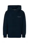 Tommy Hilfiger Blue Sweatshirt For Boy With Logo In Black