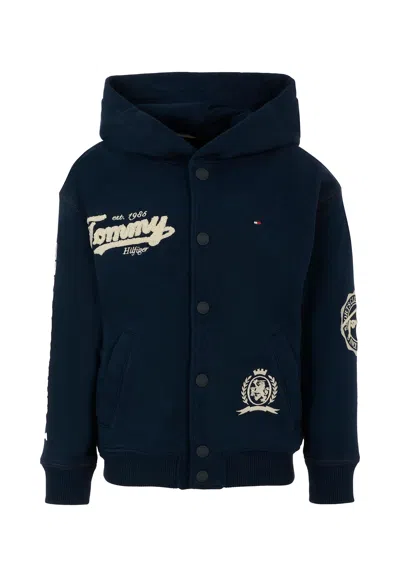 Tommy Hilfiger Kids' Blue Sweatshirt For Boy With Logo
