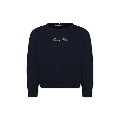 Tommy Hilfiger Kids' Blue Sweatshirt For Girl With Logo