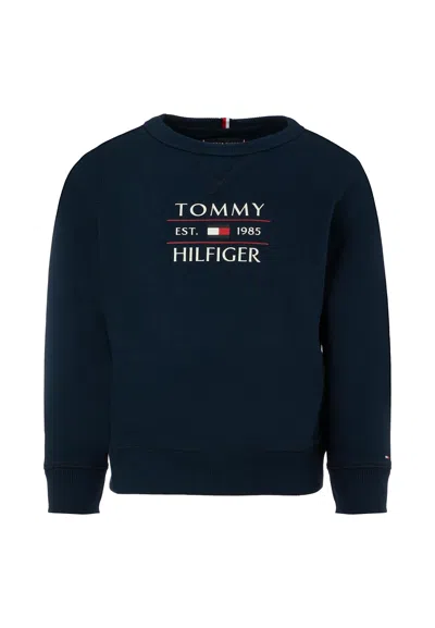 Tommy Hilfiger Blue Sweatshirt For Kids With Logo