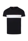 Tommy Hilfiger Blue T-shirt For Boy With Logo In Multi