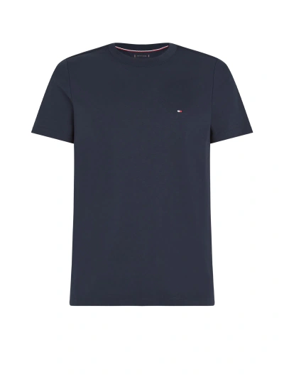 Tommy Hilfiger Blue T-shirt With Mini Logo In Desert Sky