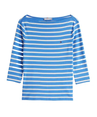 Tommy Hilfiger Boat Collar T-shirt In Blue