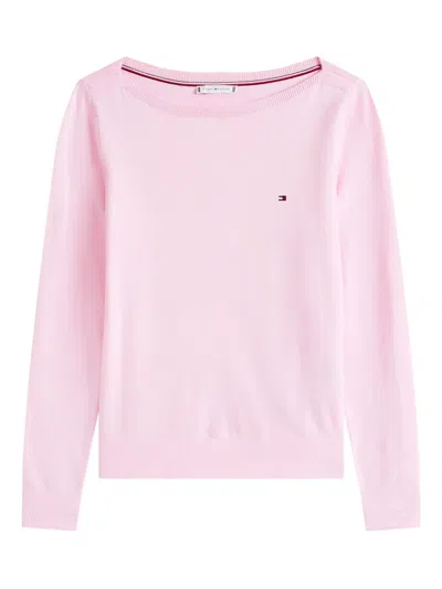 TOMMY HILFIGER BOAT-NECK COTTON SWEATER