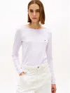 Tommy Hilfiger Boatneck Sweater In White