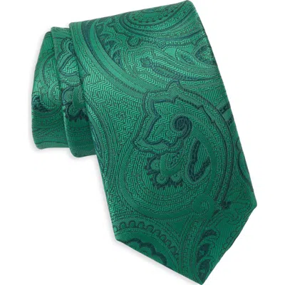 Tommy Hilfiger Bolt Paisley Tie In Hunter Green