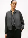 Tommy Hilfiger Bomber Jacket In Gray