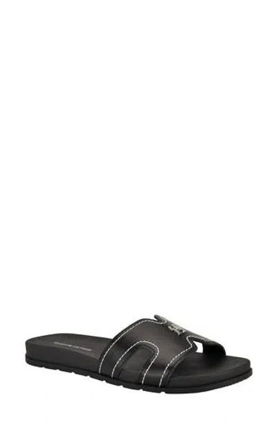 Tommy Hilfiger Bosting Slide Sandal In Black