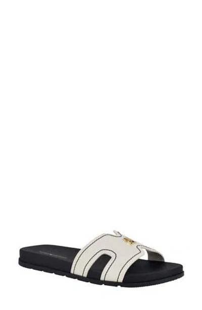 Tommy Hilfiger Bosting Slide Sandal In White