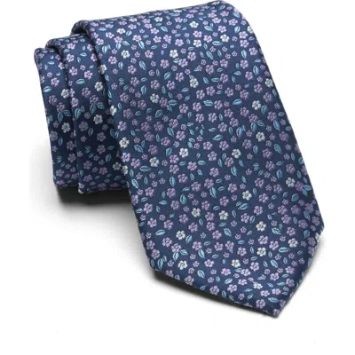 Tommy Hilfiger Botanical Tie In Blue