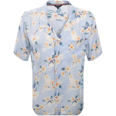 Tommy Hilfiger Bowling Short Sleeve Shirt Blue