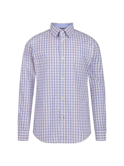 Tommy Hilfiger Kids' Boy's Checked Shirt In Orchid Pink