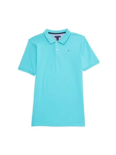 Tommy Hilfiger Kids' Boy's Ivy Short Sleeve Polo In Blue