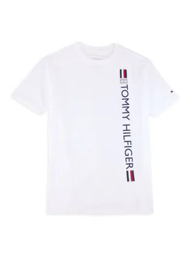 Tommy Hilfiger Babies' Boy's Logo Cotton T-shirt In White