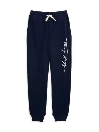 Tommy Hilfiger Kids' Boy's Logo Joggers In Navy Blazer