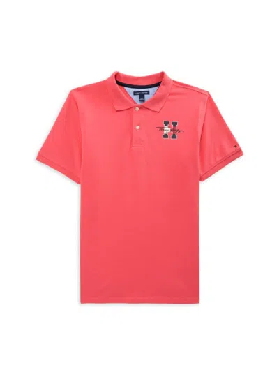 Tommy Hilfiger Babies' Boy's Logo Polo In Rose