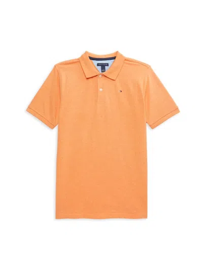 Tommy Hilfiger Babies' Boy's Logo Polo In Tangerine