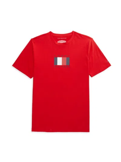 Tommy Hilfiger Babies' Boy's Logo Tee In Red
