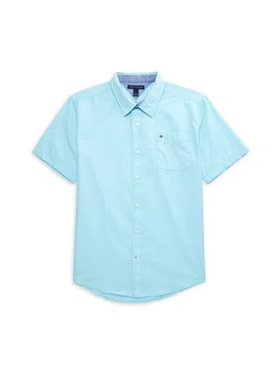 Tommy Hilfiger Kids' Boy's Solid Shirt In Blue