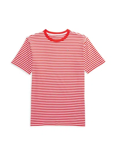 Tommy Hilfiger Babies' Boy's Striped Tee In Red