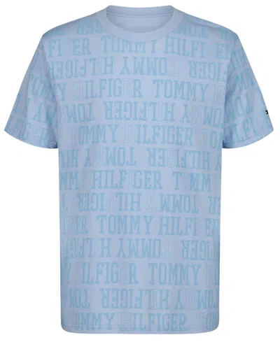 Tommy Hilfiger Kids' Boys' 10-20 Short-sleeve Crewneck T-shirt In Blue