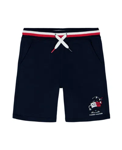 Tommy Hilfiger Kids' Boys' 2t-7 Elastic Drawcord Shorts In Black