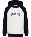 Tommy Hilfiger Boys 2t-7 Long Sleeve Hoodie In White