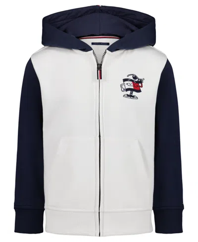 Tommy Hilfiger Kids' Boys' 2t-7 Mascot Zip-up Hoodie In Blue