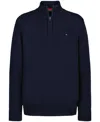 Tommy Hilfiger Boys 2t-7 Quarter-zip Sweater In Black