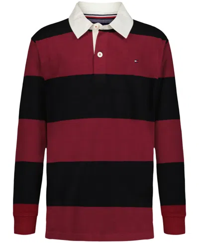Tommy Hilfiger Kids' Boys 2t-7 Rugby Polo Shirt In Red