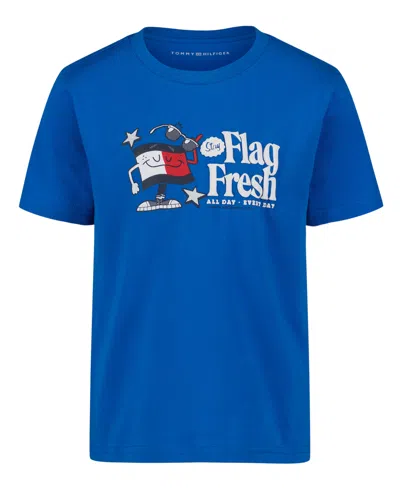 Tommy Hilfiger Kids' Boys' 2t-7 Flag Fresh Crewneck T-shirt In Multi
