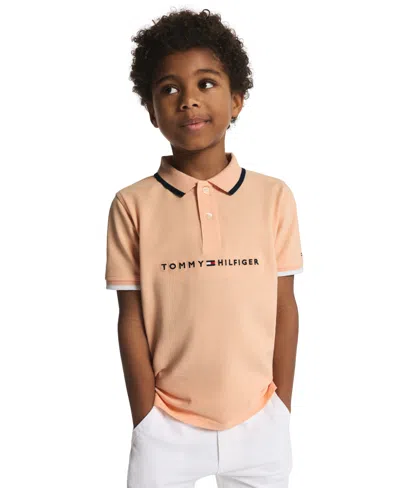 Tommy Hilfiger Kids' Boys' 2t-7 Short-sleeve Polo Shirt In Pink