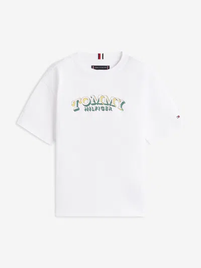 Tommy Hilfiger Babies'  Boys 3d Graphic T-shirt In White