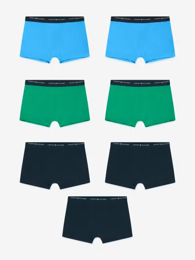 Tommy Hilfiger Kids' Boys 7 Pack Boxer Shorts Set In Multicoloured