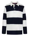 Tommy Hilfiger Boys 8-20 Bold Striped Rugby Polo Shirt In Blue