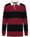Tommy Hilfiger Boys 8-20 Bold Striped Rugby Polo Shirt In Red