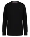 Tommy Hilfiger Boys 8-20 Crewneck Cable Knit Sweater In Black